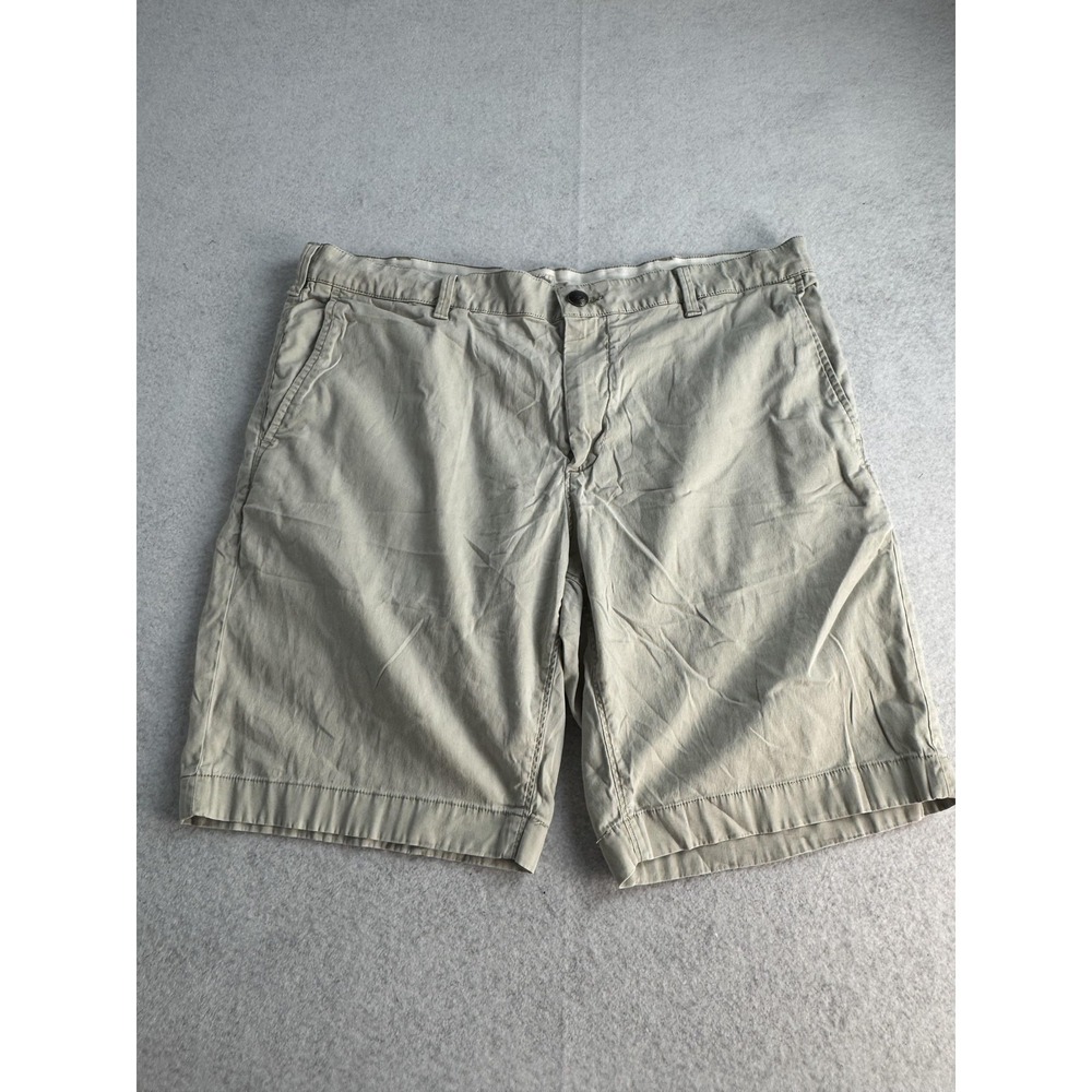 Faherty Shorts Mens 36 Beige Chino Canvas 10 Inseam Stretch Summer Casual